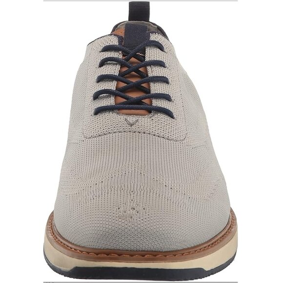 NWT NIB New Vince Camuto Staan Mens Grey Knit Oxford shoes sz 8.5 main image 6